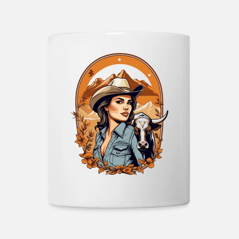 Western Lady - Tasse - Weiß
