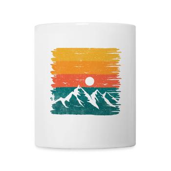 Retro mountagne - Mug - white - Front