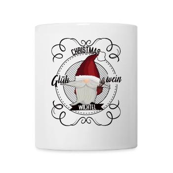 Glühwein Wichtel – Christmas Design - Tasse - Weiß - Vorne