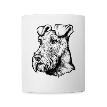 Portrait de Terrier Irlandais Mailo 2023 noir - Mug blanc - blanc - Devant