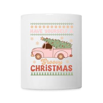 Hässlicher Weihnachtspullover - Tasse - Weiß - Vorne