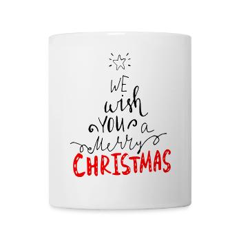 Merry Christmas - Tasse - Weiß - Vorne