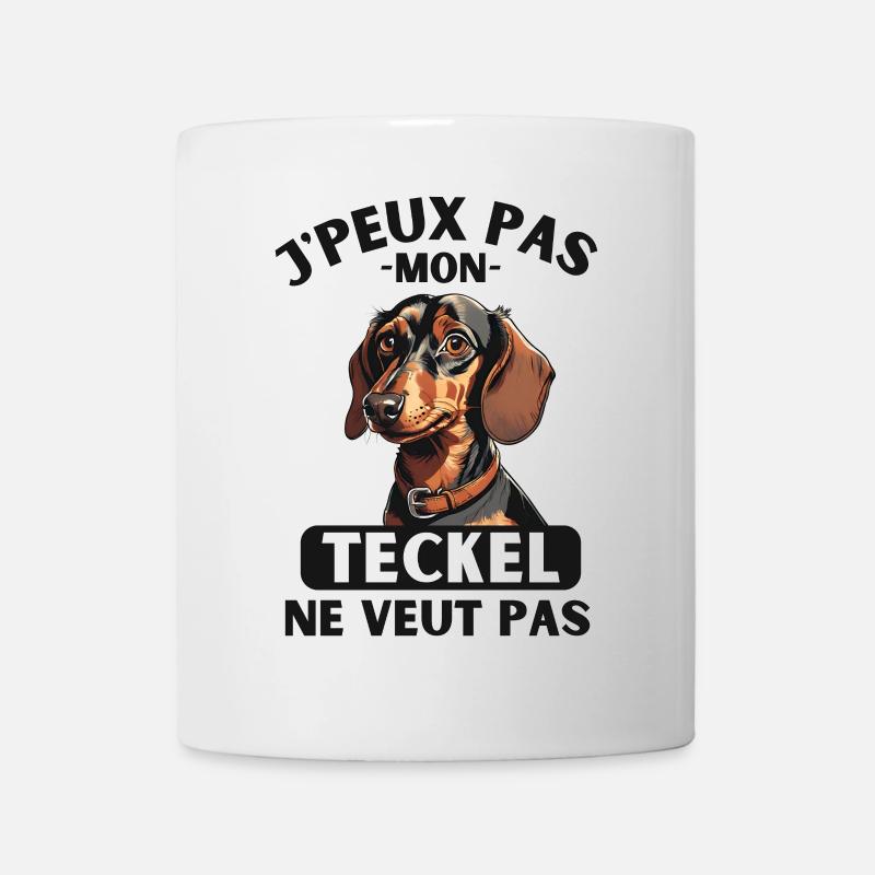 Chien doux de race TECKEL 1 - Mug blanc - blanc