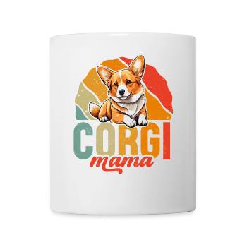 Corgi Mama - Mug blanc - blanc - Devant