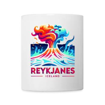 Eruption of Reykjanes Volcano in Iceland - Mug - white - Front