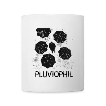 rain pluviophil wet umbrella rain weather wa - Mug - white - Front