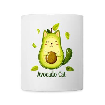 Kawaii Avocado cat - Tasse - Weiß - Vorne