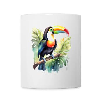 Aquarelle de Toucan - Mug blanc - blanc - Devant