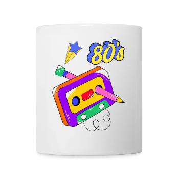 80s Audio Cassette, Retro, Vintage - Mug - white - Front