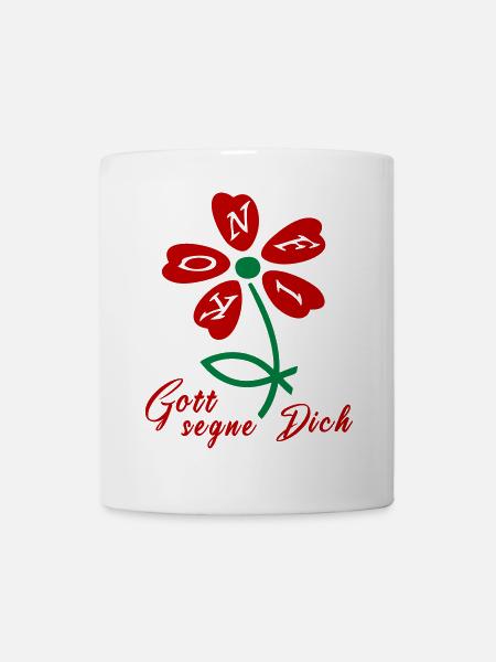 Gott segne dich, Konfirmation - Tasse - Weiß