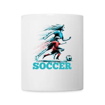 Soccer Mom Fußball Geschenk - Tasse - Weiß - Vorne