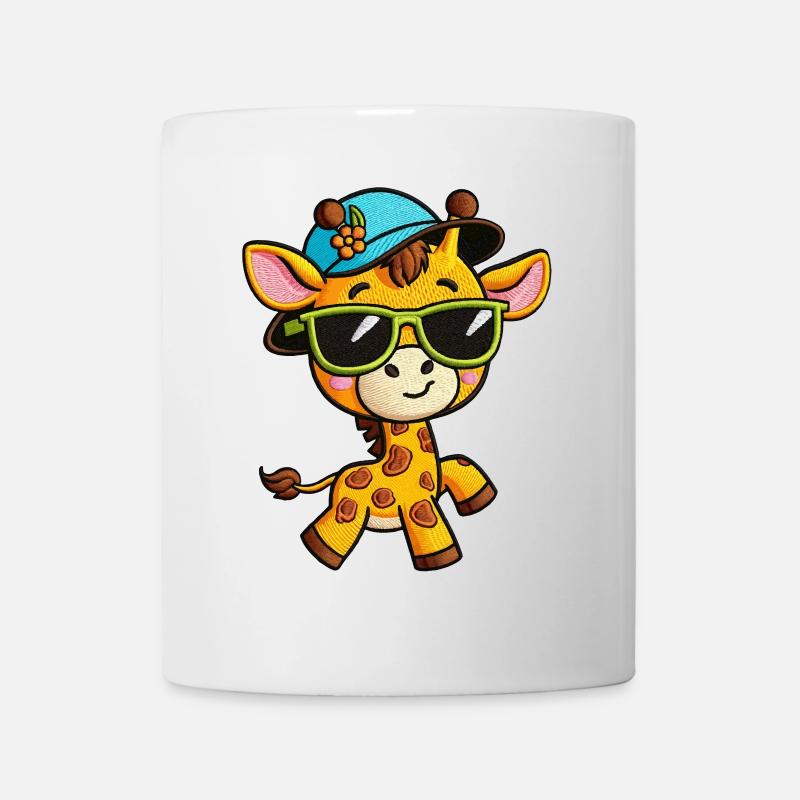 Groovy Giraffe Lunettes de soleil Tee - Mug blanc - blanc