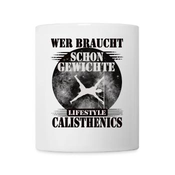 Qui a besoin de poids – la gymnastique - Mug blanc - blanc - Devant