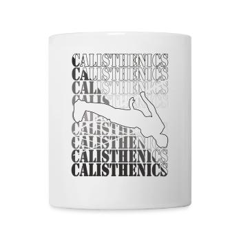 Calisthenics Pattern – Street Workout Design - Mug - white - Front