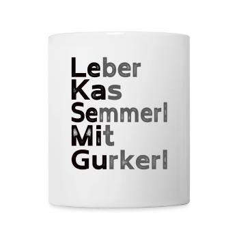 Austrian / Bavarian Liver Casserole Gherkins - Mug - white - Front