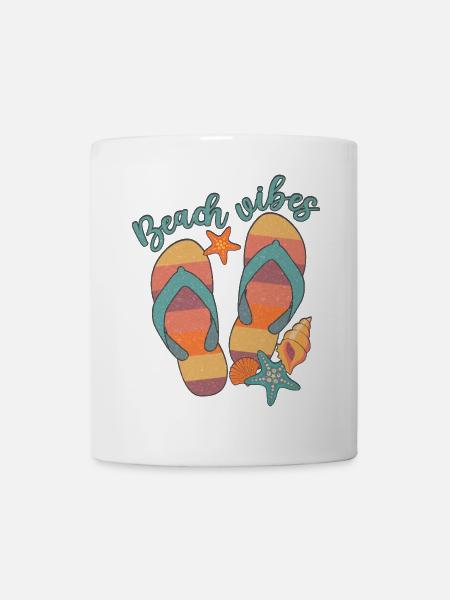 Strand-Vibes - Tasse - Weiß