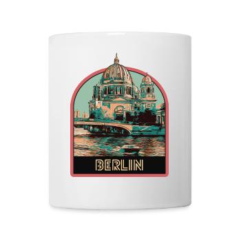 View of the Berlin Cathedral Dome and the Spree - Mug - white - Front