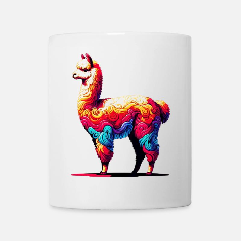 Alpaka - Tasse - Weiß