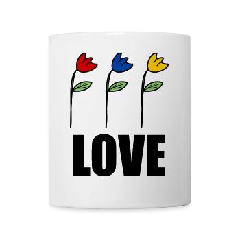 VALENTINE'S DAY. Bachelorette party. I LOVE YOU. I LOVE YOU. LOVE - Mug - white - Front