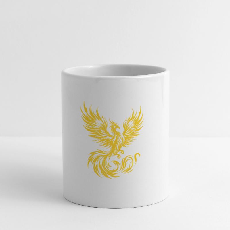 Phoenix de feu Mug blanc