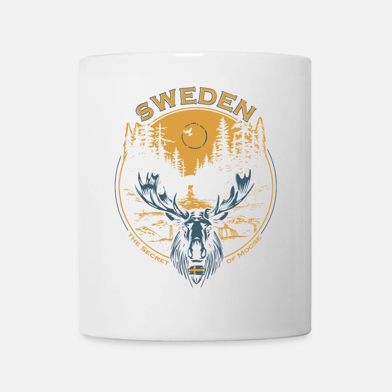 Sweden - Moose - Nature - Mug - white