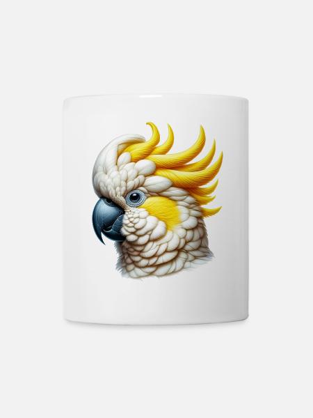 Kakadu-Papagei - Tasse - Weiß