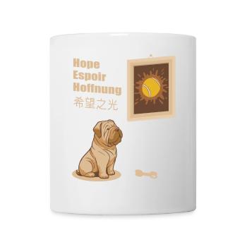 Dog and Tennis Ball Picture - Mug - white - Front