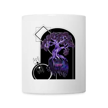 Mystischer Baum – Spirituelle Illustration - Tasse - Weiß - Vorne
