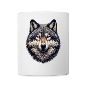 Loup - Mug blanc - blanc - Devant