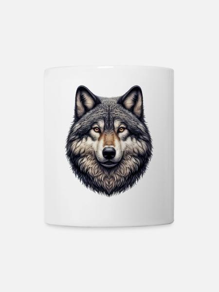 Wolf - Tasse - Weiß
