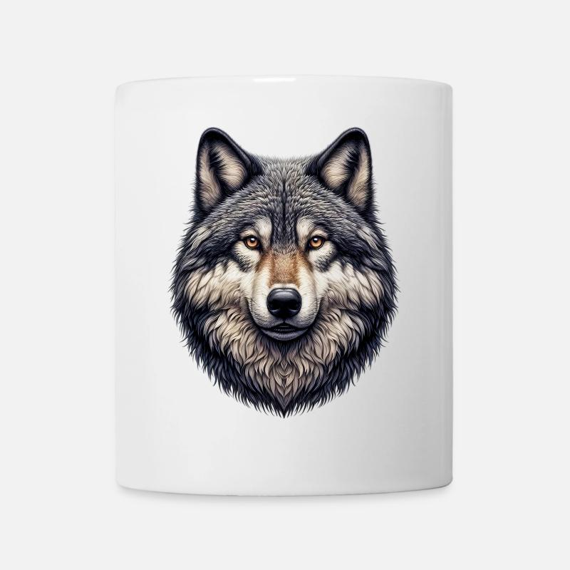Wolf - Tasse - Weiß