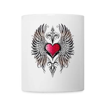 Heart Wings Winged Heart - Mug - white - Front