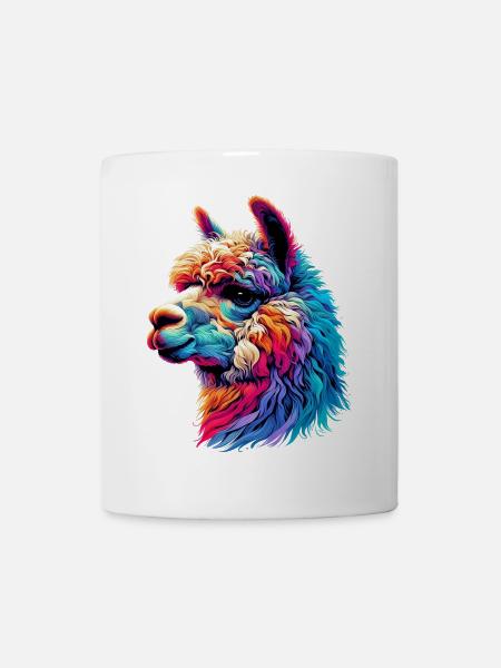 Alpaka - Tasse - Weiß