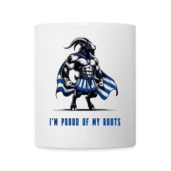 I'm proud of my roots Greek - Mug - white - Front