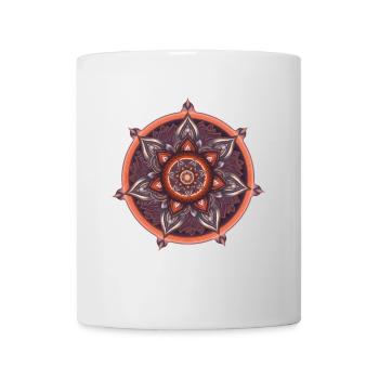 Boussole intérieure – Art symbolique calme - Mug blanc - blanc - Devant