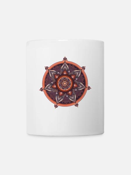 Innerer Kompass – Ruhige Symbolkunst - Tasse - Weiß