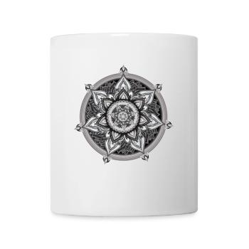 Boussole intérieure – Art symbolique calme - Mug blanc - blanc - Devant