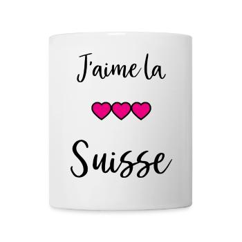 SWITZERLAND. HUMOR. COUNTRY. FLAG. GENEVA. LAUSANNE - Mug - white - Front