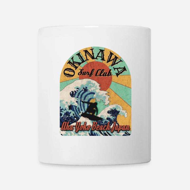 Okinawa Surf Club (Distressed) - Mug - white