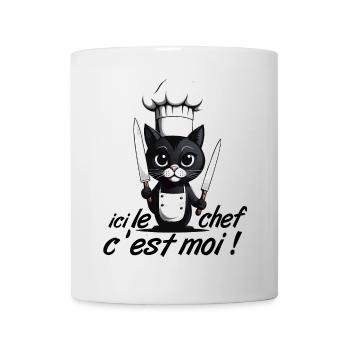 I'm the chef here! Cat Humor Chef Kitchen - Mug - white - Front