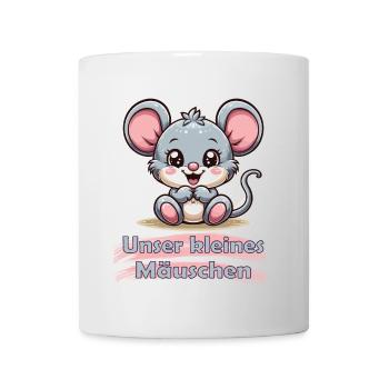 Niedliches Mäuschen – Herzig & Kuschelig - Tasse - Weiß - Vorne
