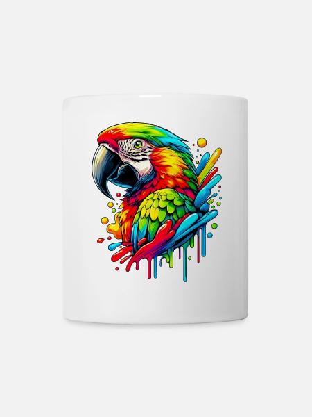 Papagei - Tasse - Weiß