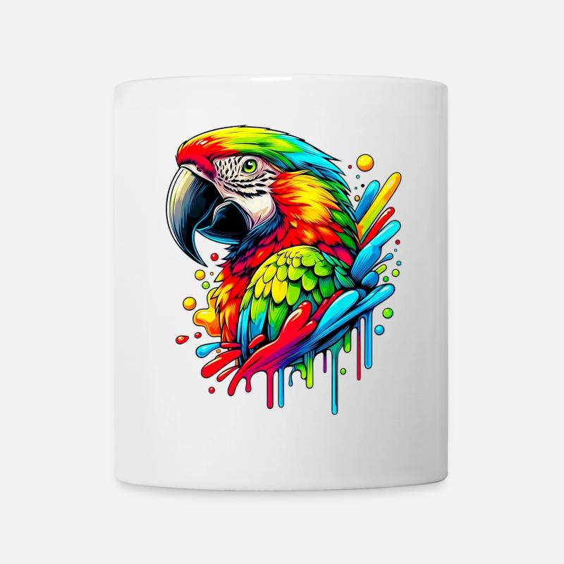 Papagei - Tasse - Weiß