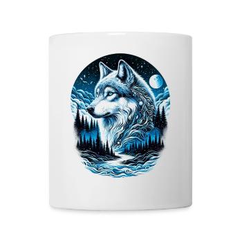 Loup - Mug blanc - blanc - Devant