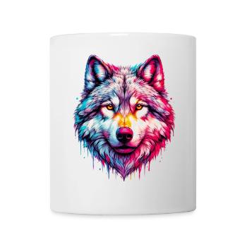 Loup - Mug blanc - blanc - Devant