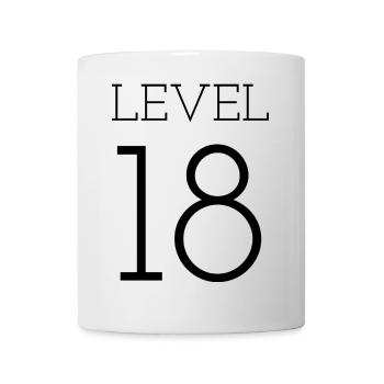 level 18 - Tasse - Weiß - Vorne