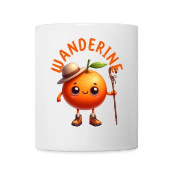 Shirt Wanderine Lustig wandern und Mandarine - Tasse - Weiß - Vorne
