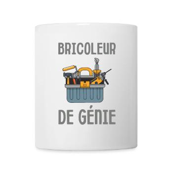 Bricoleur de génie fête des pères - Mug blanc - blanc - Devant