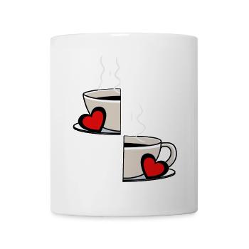 Valentin Kaffee Partnerschaft Kaffeetasse Partner - Tasse - Weiß - Vorne