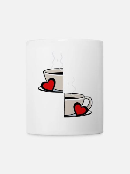 Valentin Kaffee Partnerschaft Kaffeetasse Partner - Tasse - Weiß